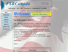 Tablet Screenshot of fsrcanada.com